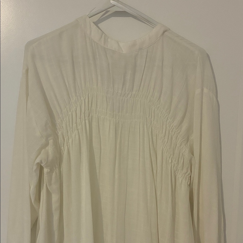 FREE PEOPLE | green gardens tunic white Lace Detail medium - Picture 11 of 13